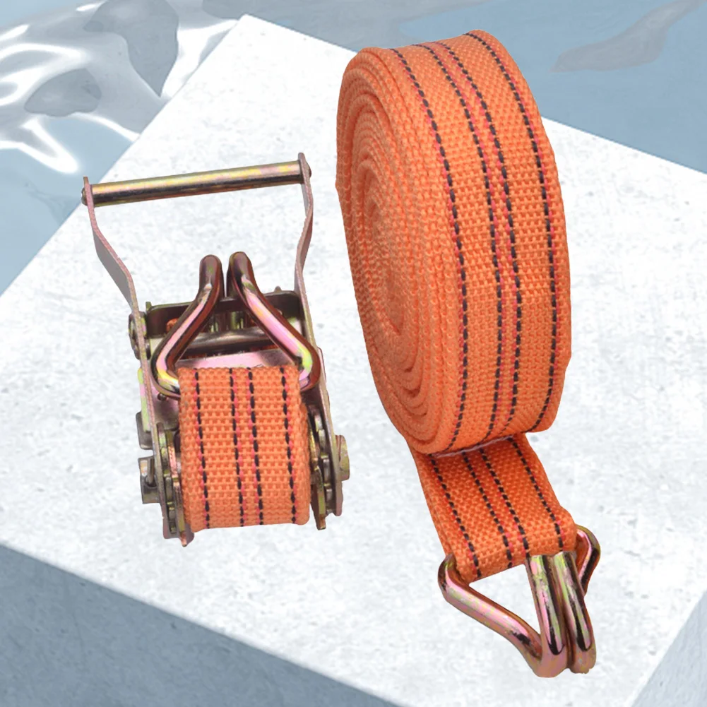 Car Strapping Belt Tensioner 40mm Binding Strapping Tensioner 3/6/8/10 Meter Ratchet Tie Down Thickened Tighten Belt Strap Rope