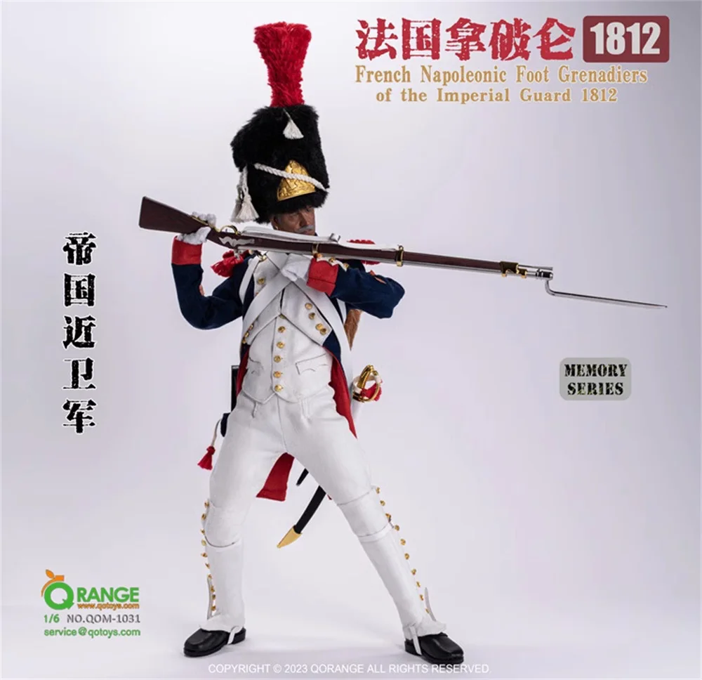

1/6 QORANGE QOTOYS QOM-1031 Memory Series French Napoleonic Foot Soldier Guard Of the Imperial Army 1812 Full Set Action Figure