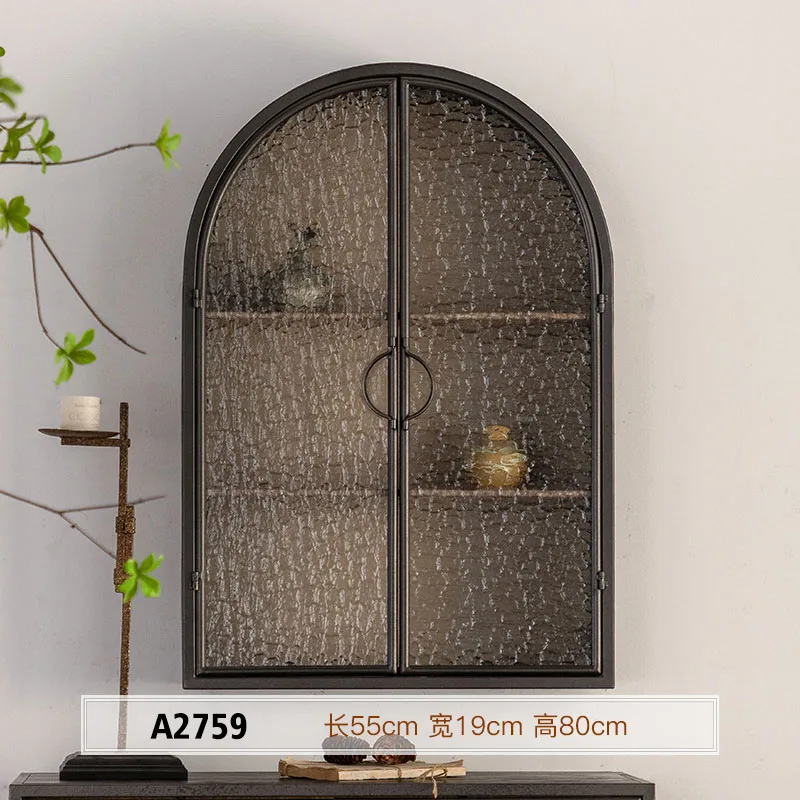 Arched Sideboard Storage Wall Cabinet, Living Room Furniture