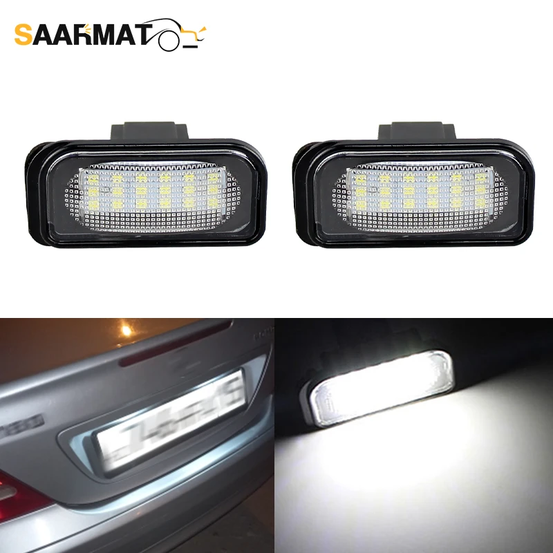 2 Pz Bianco Led Numero Luce Targa Canbus Nessun Errore 18Smd 6000K 12V Per 2004-2008 Chrysler Crossfire