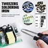 T12 Soldering Station STM 32 Chip Version 2.1 OLED Digital Adjust Temp 5pin Soldering Iron Handle Or Tweezers Handle AUTO Sleep 4