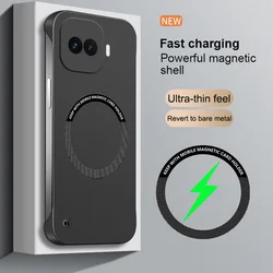 Sleek Magnetic Ring Cover - Ultra - thin Frameless Phone Case for Vivo iQOO Z11 Turbo (Black)