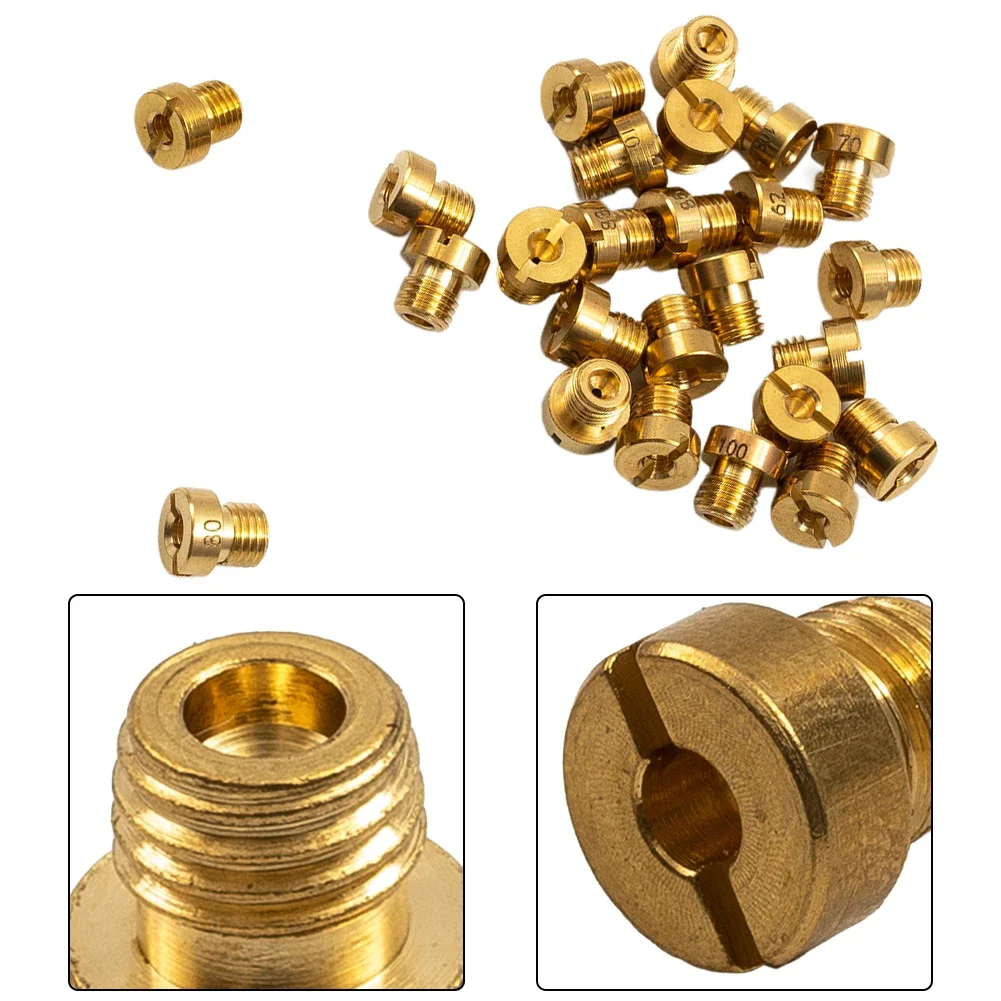 

25x Main Jet 55-115 M6 For Dellorto & For Mikuni Carburetors 6mm Main Jet Set Slow Jets Carburetor Injector Nozzle Parts