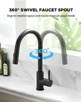 Kitchen Basin Faucets，silver color Surface Faucet，bathroom Sink Taps，Pull Out Kitchen Taps ，Single Hole G1/2 mixer Faucet 4