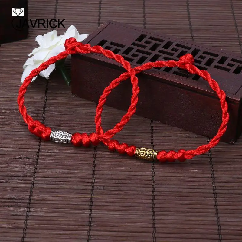Chinese Feng Shui Lucky Red String Bracelet Amulet Good Luck Red String Rope Bracelet Handmade Braided Bangles Gift 4