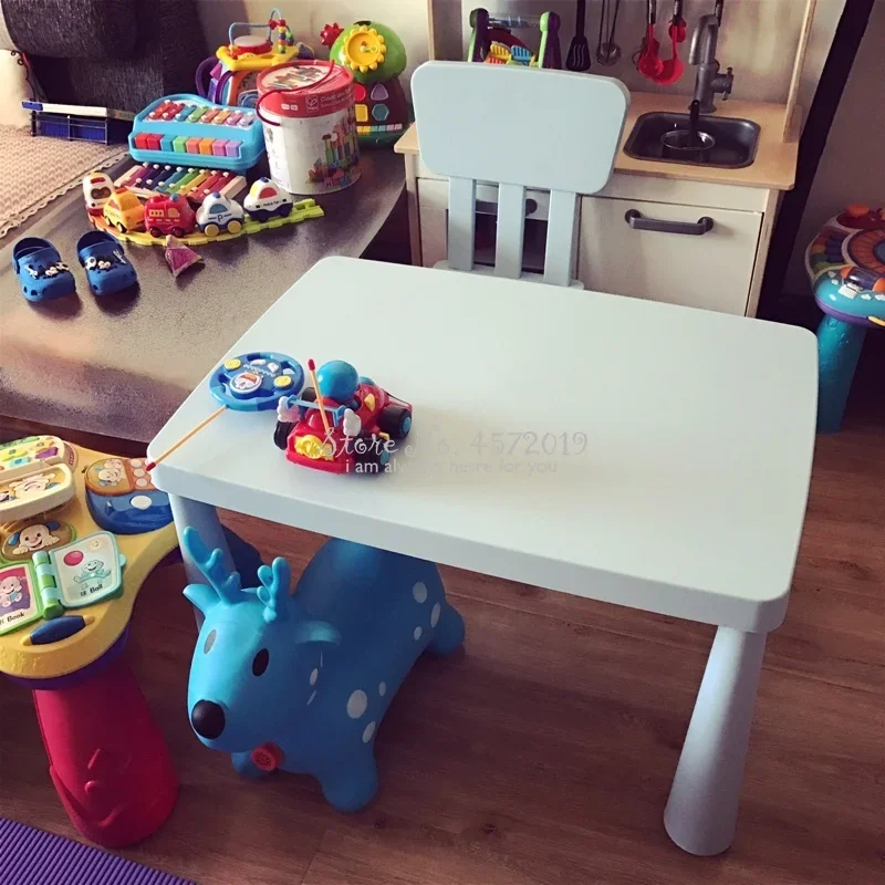 Durable Kids' Table Set-Kindergarten Children's Tables and Chairs, Thickened Baby Learning Toy Table, Sturdy Furniture