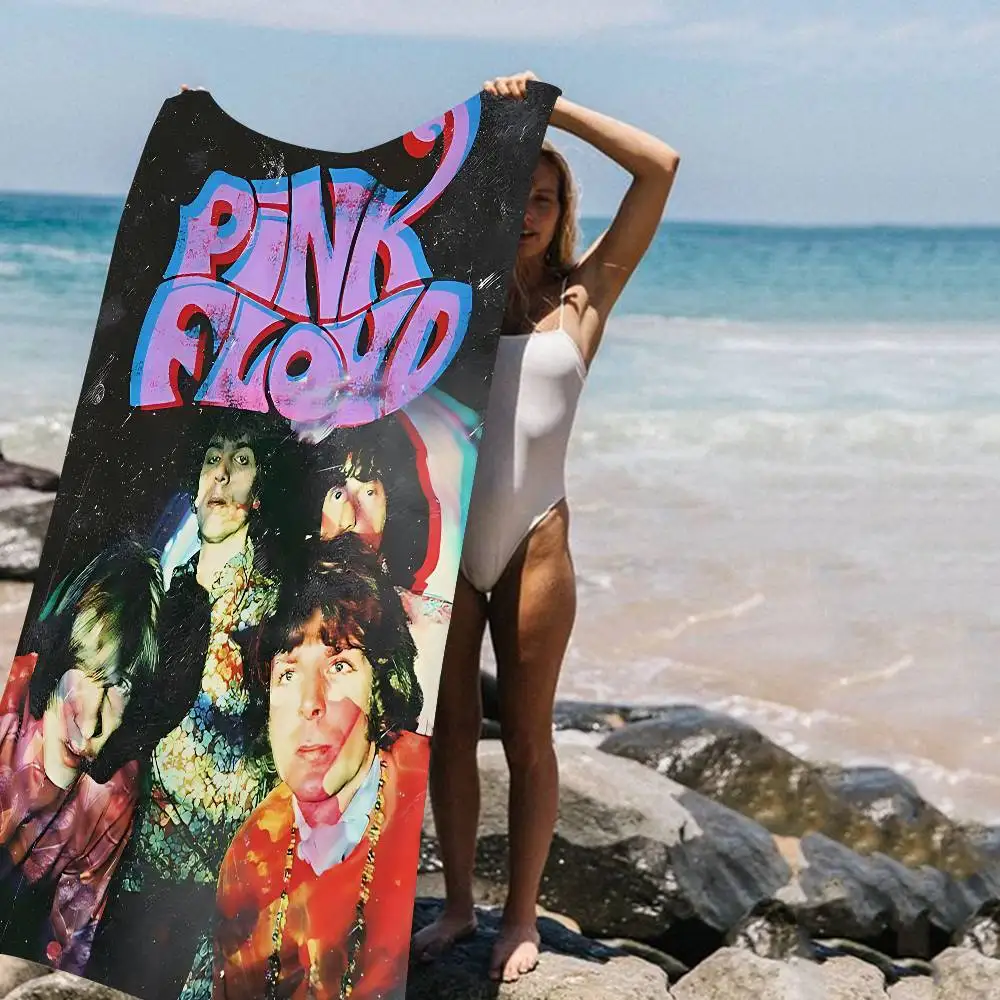 Rock Band P-PinK F-Floyd Microfiber Printed Beach Towel Mountain Climbing Yoga Beach Swimming Running Absorbent Soft Towel