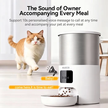 Alternative view of ROJECO 4.5L WiFi Smart Pet Feeder
