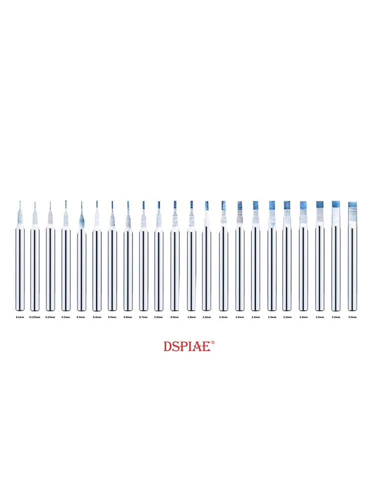 DSPIAE Model Making Tool PB Series Full Section Tungsten Steel Pushing Knife Head 0.1-3.0MM Multiple Models model tools