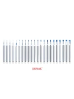 DSPIAE Model Making Tool PB Series Full Section Tungsten Steel Pushing Knife Head 0.1-3.0MM Multiple Models 2