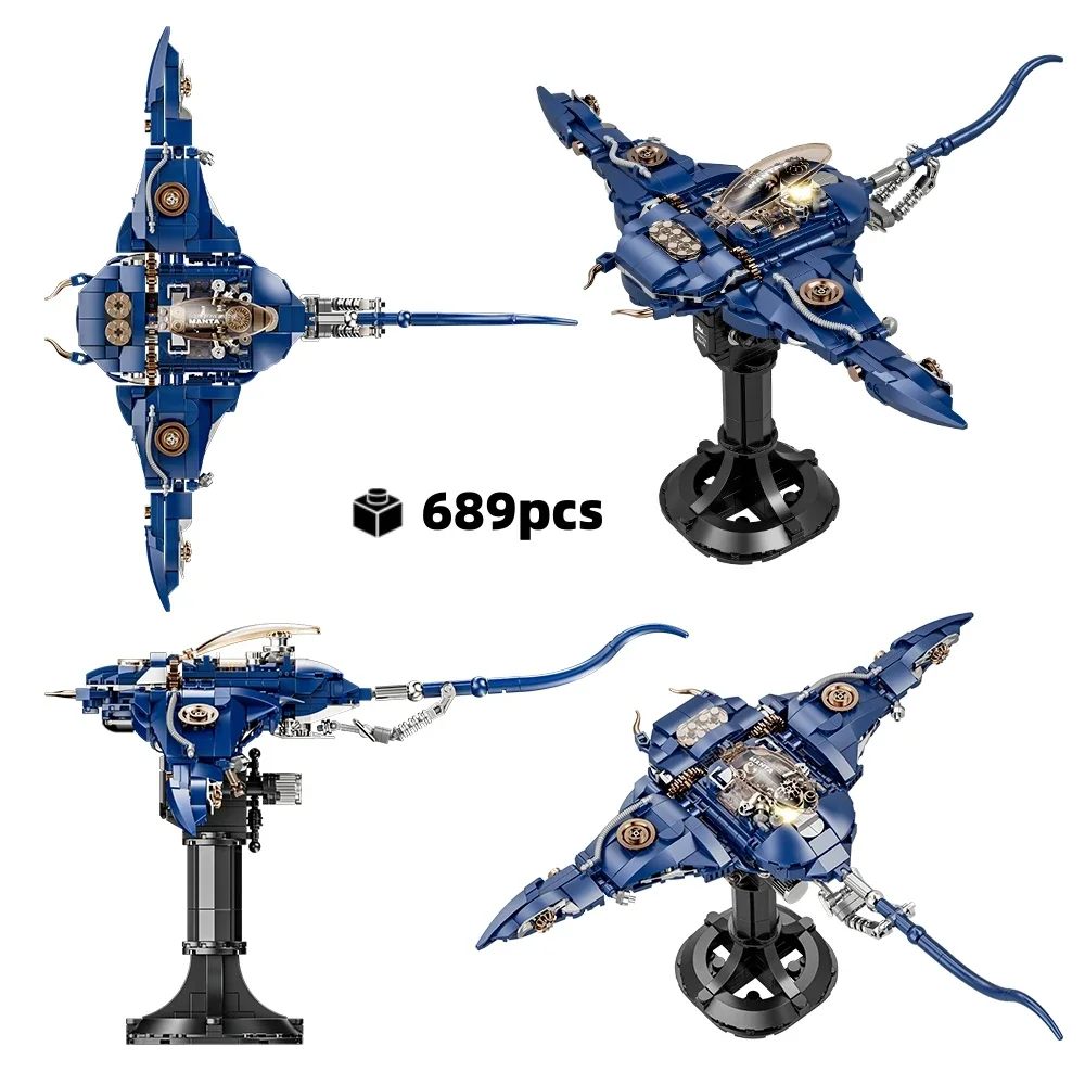 Mechanical Manta Ray Creative with LED Light Up Ocean Animal