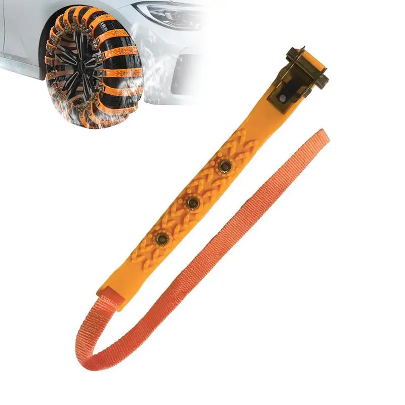 

Car Snow Chains Anti-Slip Snow Chains For Universal Adaptation No Shaking Snow Chains For Long-Term Use For Snowy Ground Desert