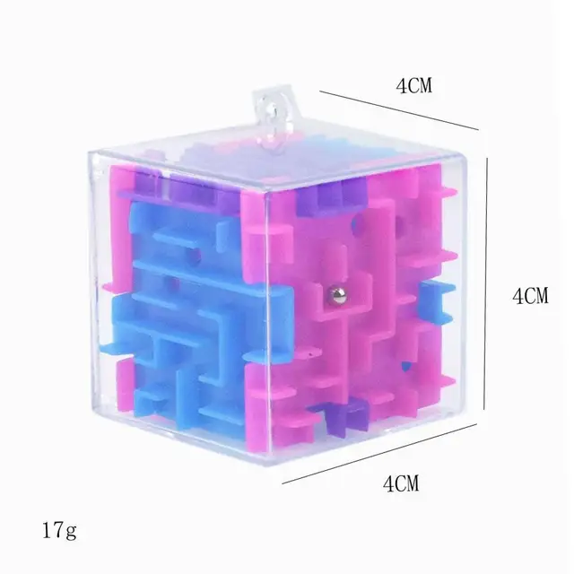 Patience Games 3D Cube Puzzle Maze Toy Hand Game Case Box Fun Brain Game Challenge Toys Balance Educational Toy for Children 6