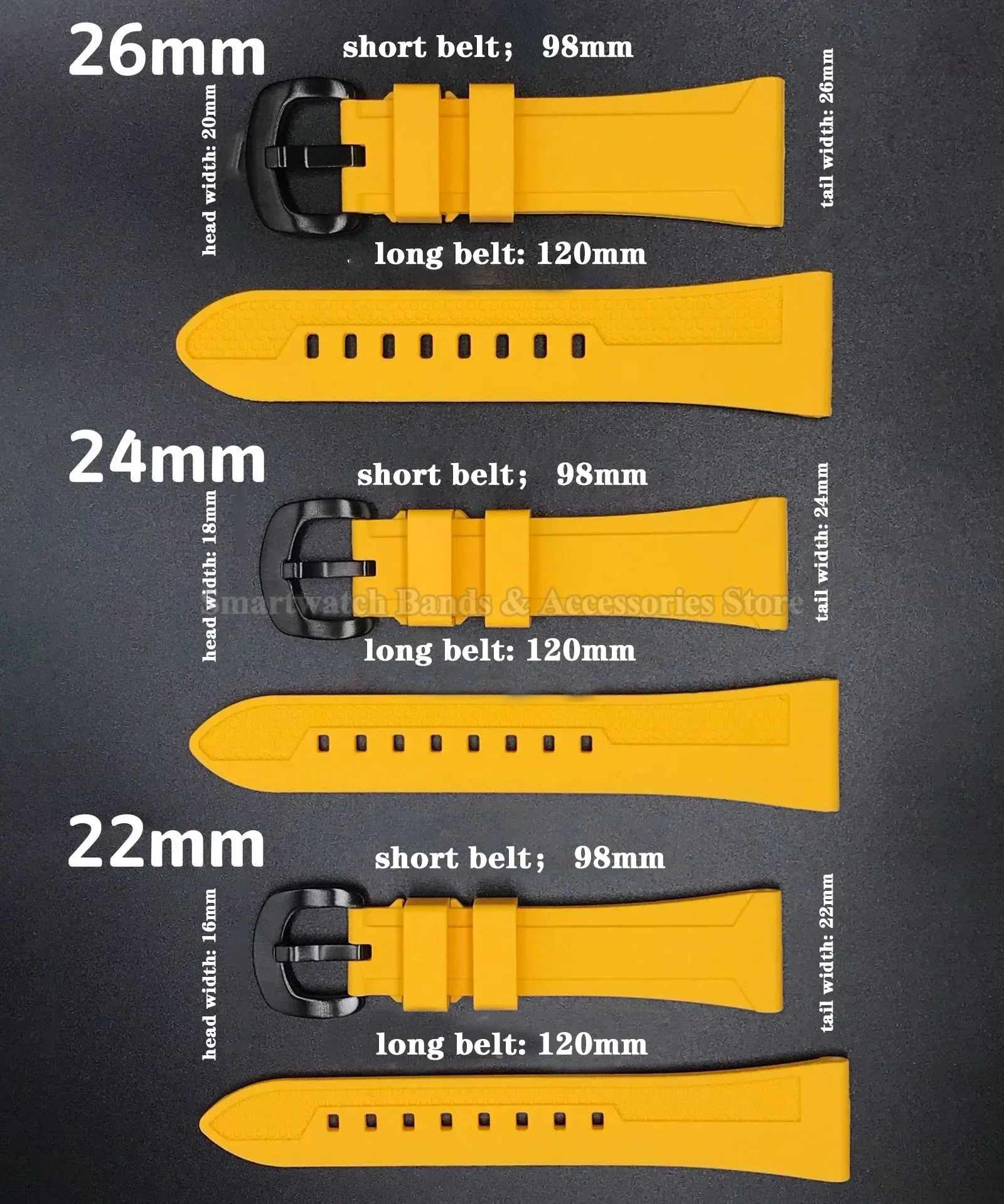 Premium Silicone Sport Watch Band - Colorful Collection
