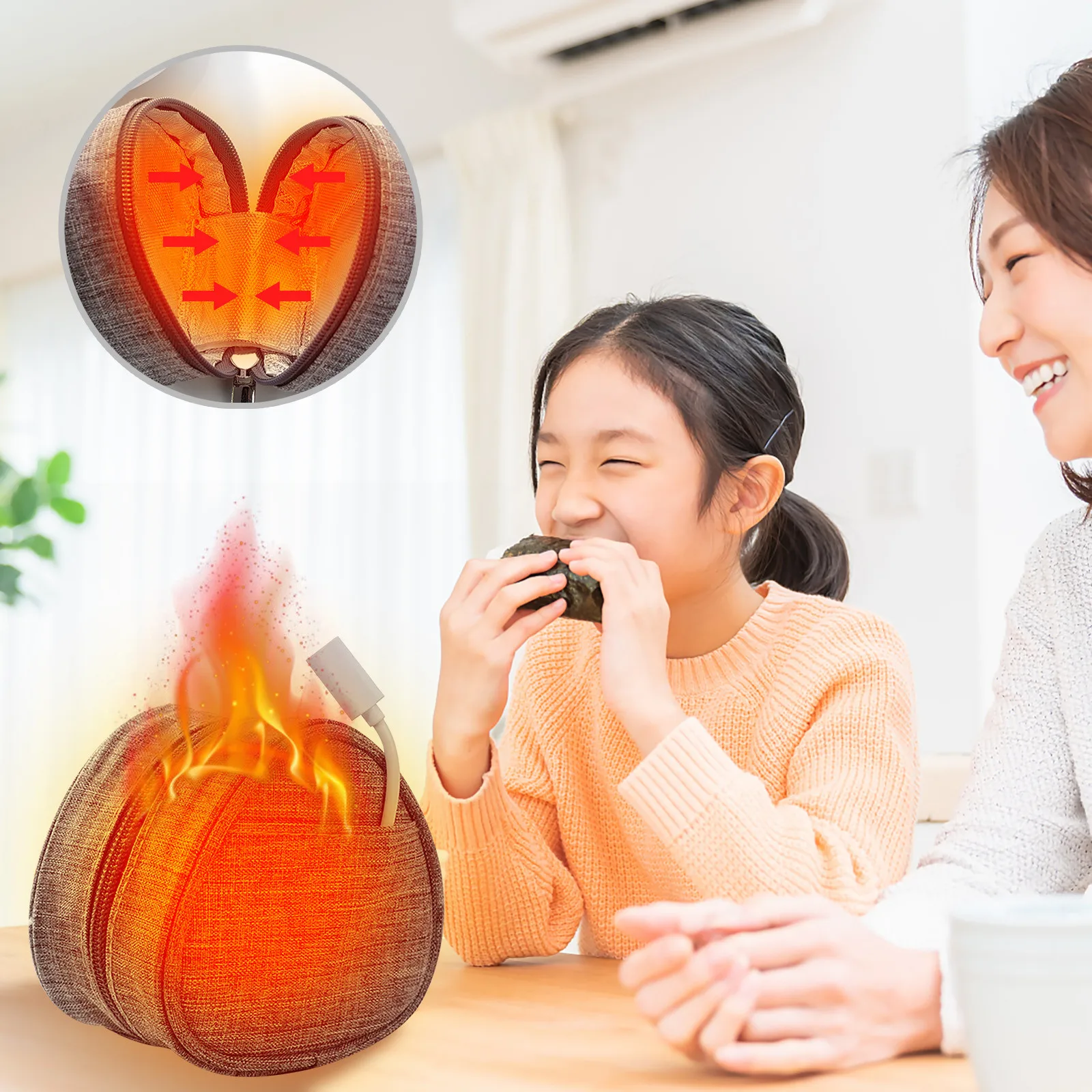 Usb Verwarmde Rijst Ballen Draagbare Kleine Schotel Heater Kantoor Reizen  Voedsel Heater Usb Powered Vlees Heater Verwarmd Lunch Box Container -  AliExpress