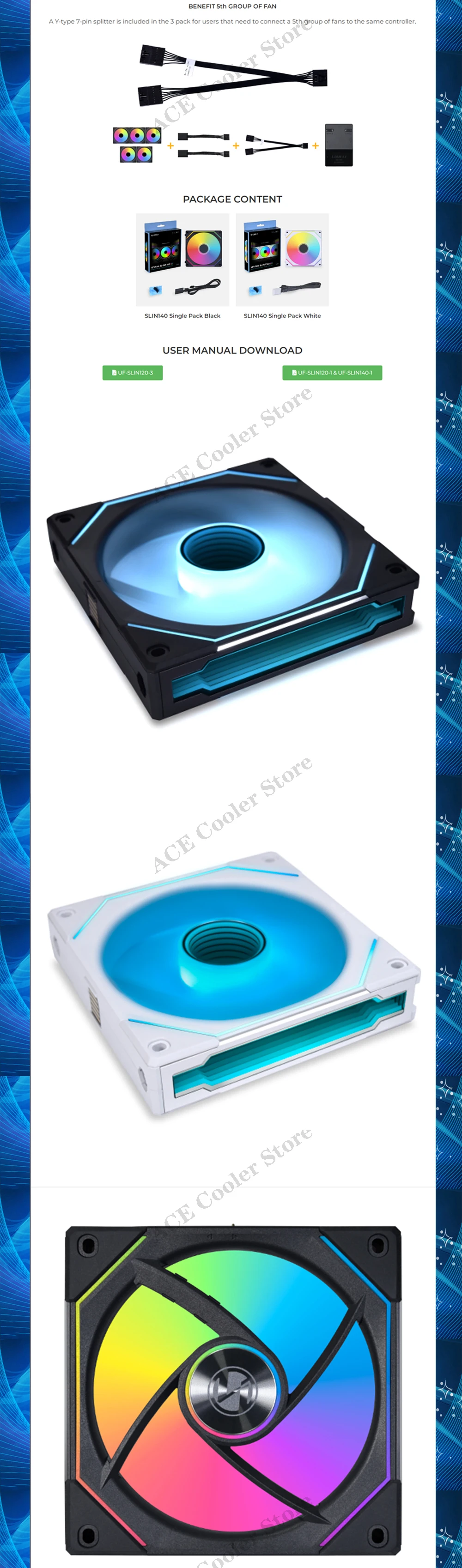 SL-INFINITY LIAN LI-Fan SL Infinity 140, ventilador