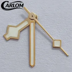 Green Luminous Snowflake Hands for Watch Movements - High Quality Watch Accessories (Gold)
