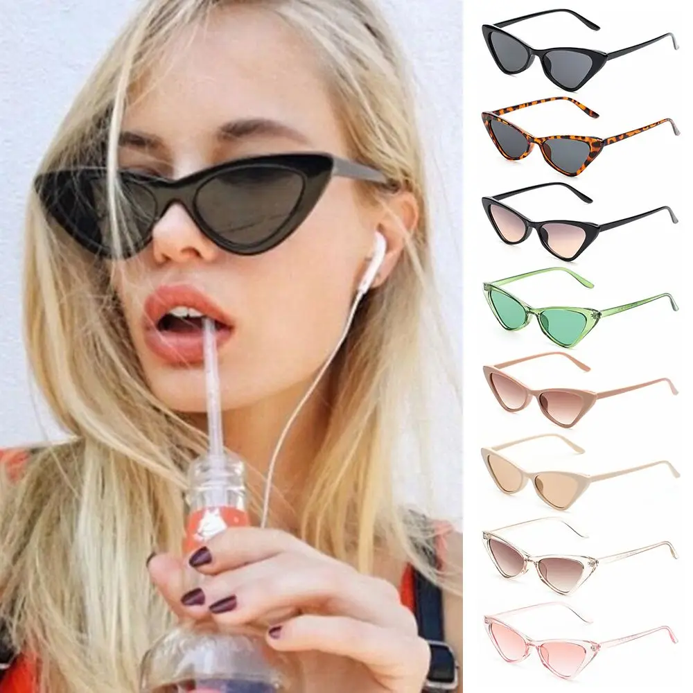 Retro Sunglasses Eyewear Small Frame UV400 Streetwear Accessories Trendy Vintage Fashion Sunglasses Women Cat Eye vintage sunglasses