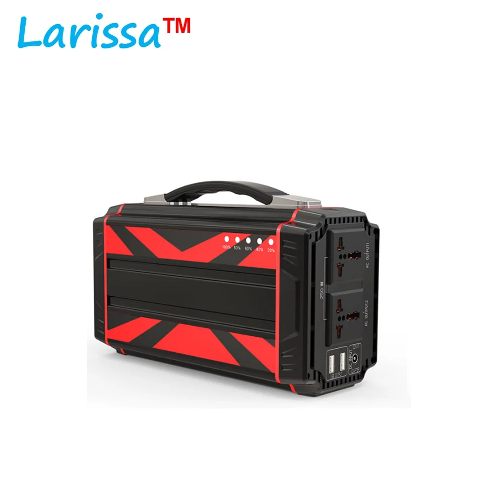 300W 휴대용 에너지 저장 리튬 배터리 220V 백업 태양열 발전기 가정용 전원 시스템