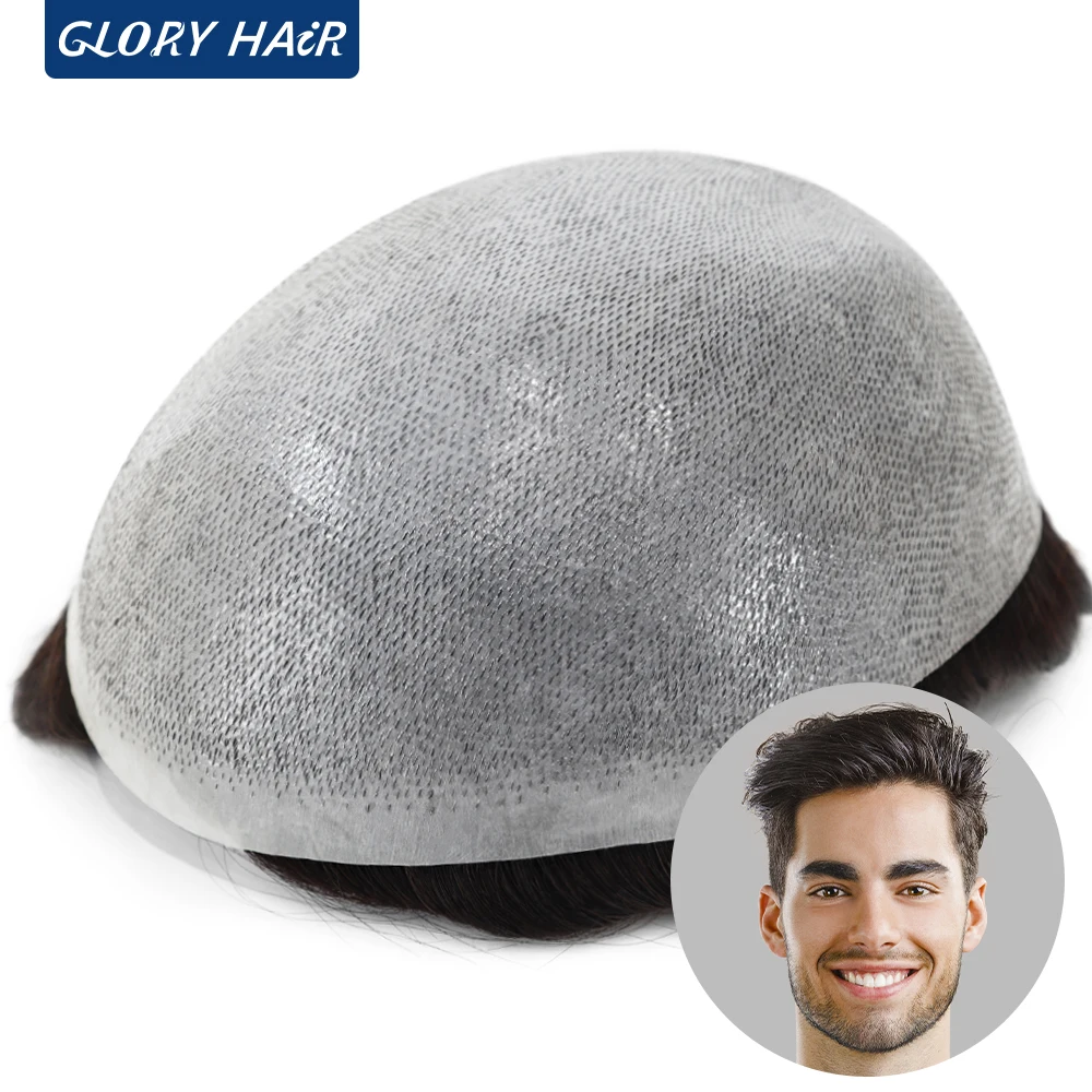 Men Toupee Multiple Color All V Loop Invisible PU Hair Unit Men's Capillary Prosthesis