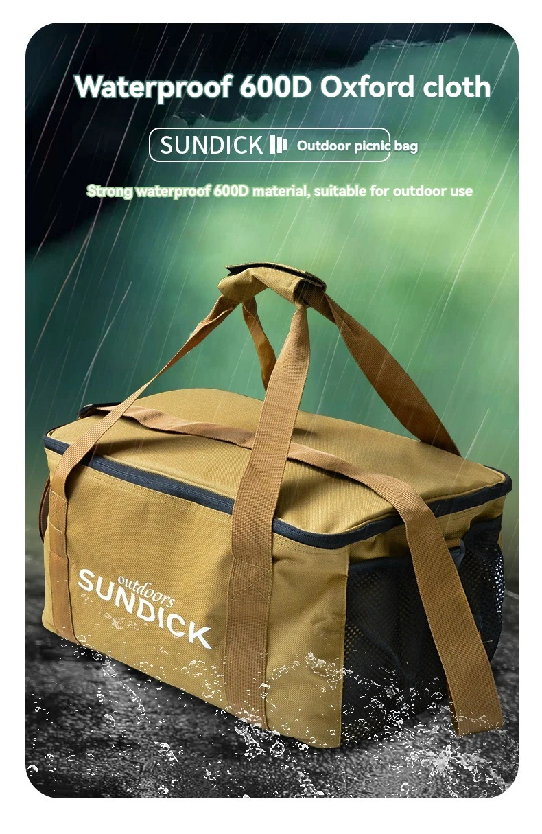 Description Picture 5 of itemOutdoor Cookware Set, Pot, Air Tank, Anti-collision Picnic Storage Bag with Large Capacity, Picnic Tableware Package, Ice Pack