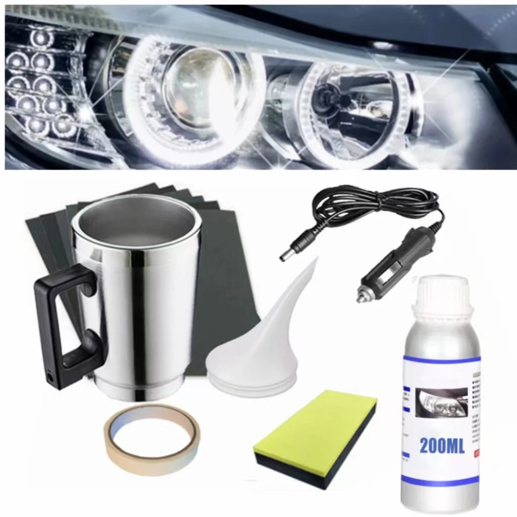 

Hot Car Headlight Polishing Restoration Kit Liquid Polymer Repair Fluid Polishing Cleaning Car Headlight Windshield Repair