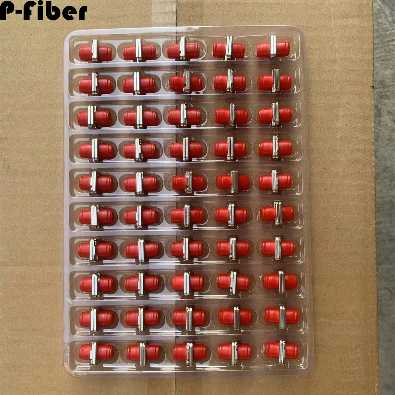 5pcs FC 어댑터 광장 유형 분할 광섬유 커넥터 FC/UPC ftth 커플러 두 바디 용접 SM MM 고품질 P-FIBER