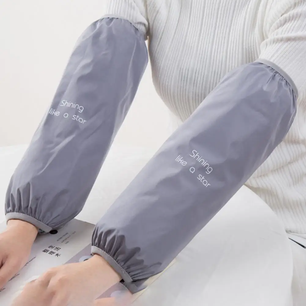 Waterproof Oversleeves Anti-Dirty Housework Cleaning Fawn Arm Sleeves Sleeve Cuff Arm Cover Kitchen Apron Accessories 1 Pair Waterproof Oversleeves Kitchen Arm Sleeves