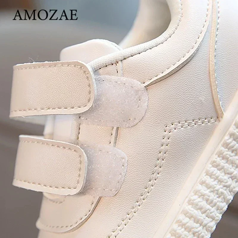 Baby Shoes Children's Leather White Shoes For Girls Kids Sneakers Boys Sport Flexible Sole Trainers School Running sports shoes baby shoes kids sneakers kids shoes kids sports shoes