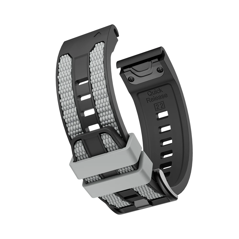Quick Fit Sport Silicone Strap - 26mm/22mm, Durable and Versatile Bracelet
