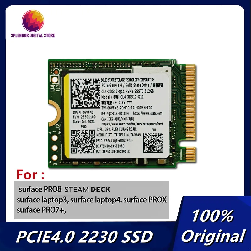 SSD 2230 Steam Deck Nvme M2 1tb 512gb 256gb Compatible With Console Steam  Deck Pcie3x4 High Capacity Used In Compact Devices