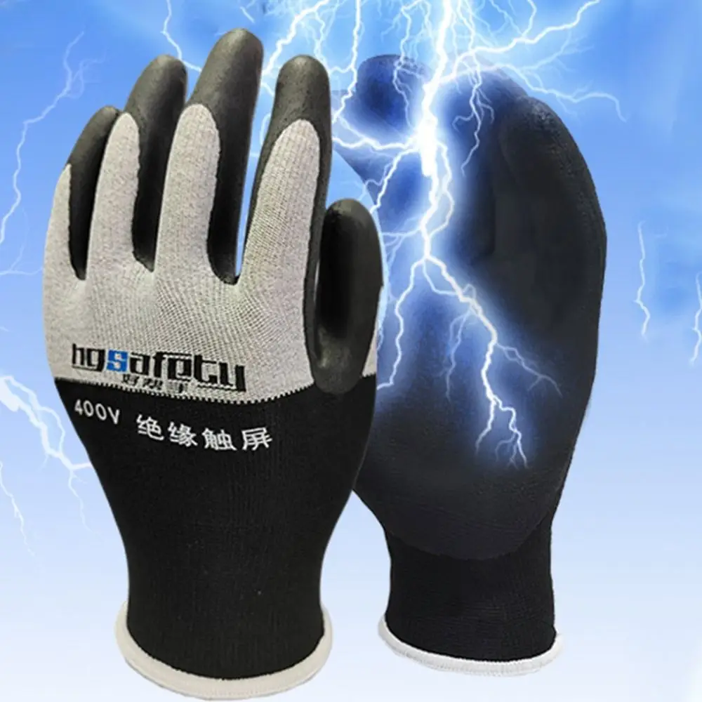 Nitrile Electrician Insulating Gloves Withstanding Voltage 400V/500V 1 Pair