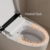 Smart Toilet with Bidet Built In, Automatic Intelligent WC, Heated Bidet Seat, Foot Sensor Operation, Auto Flush, Remote Control 4