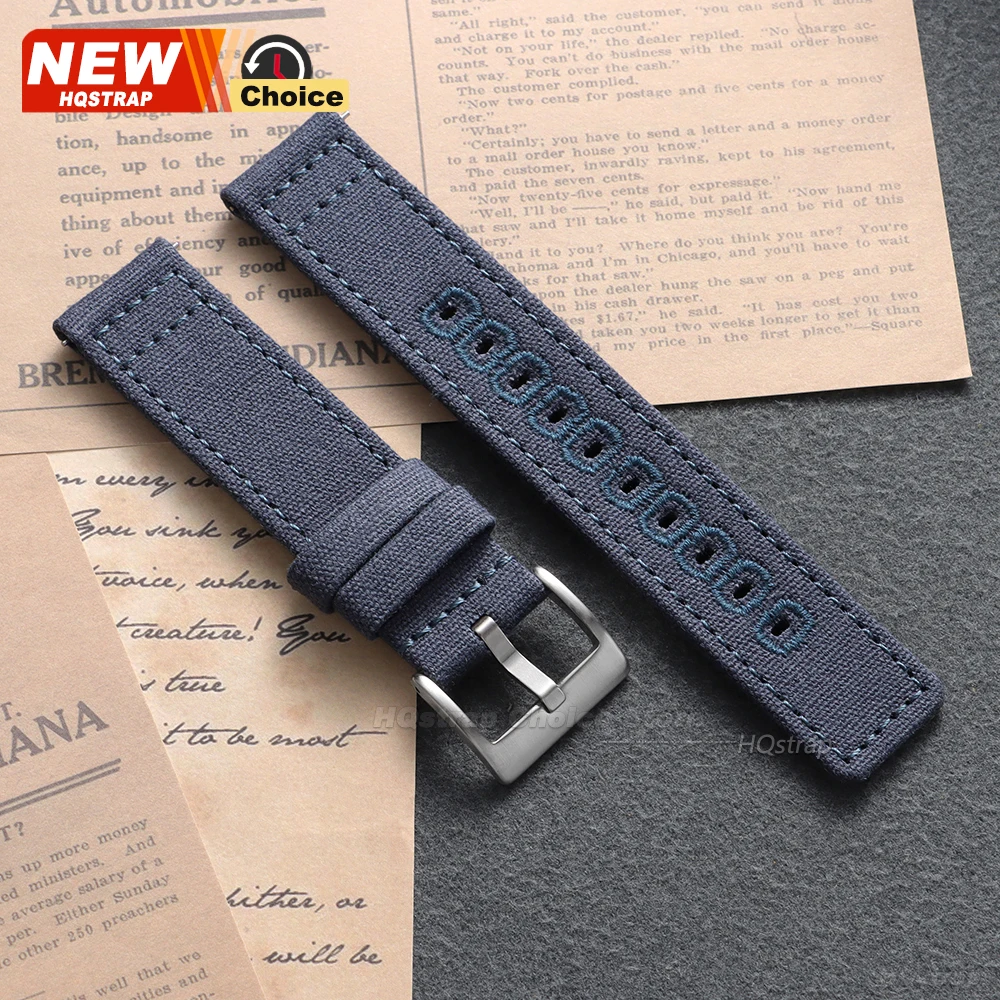 Universal Nylon Canvas Quick Release Watch Strap - Versatile and Stylish Wristband
