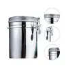 1 Pcs Stainless Steel Household Food Storage Container Storage Bottle Coffee Powder Sugar Container Airtight Can Holder Canister 4