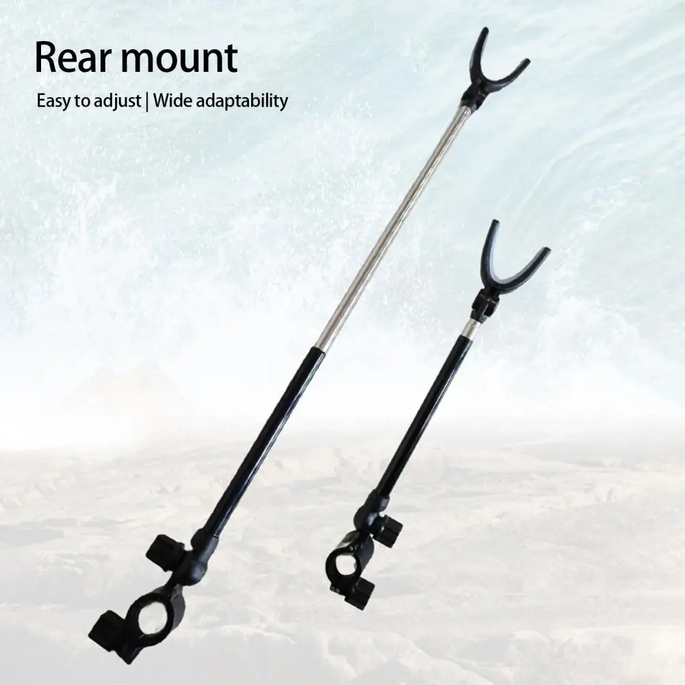 

Telescopic Fishing Bracket Rod Holder Stretchable 90 Degree Rotation Quick Release Fix Fishing Rod Rear Hanging Bracket