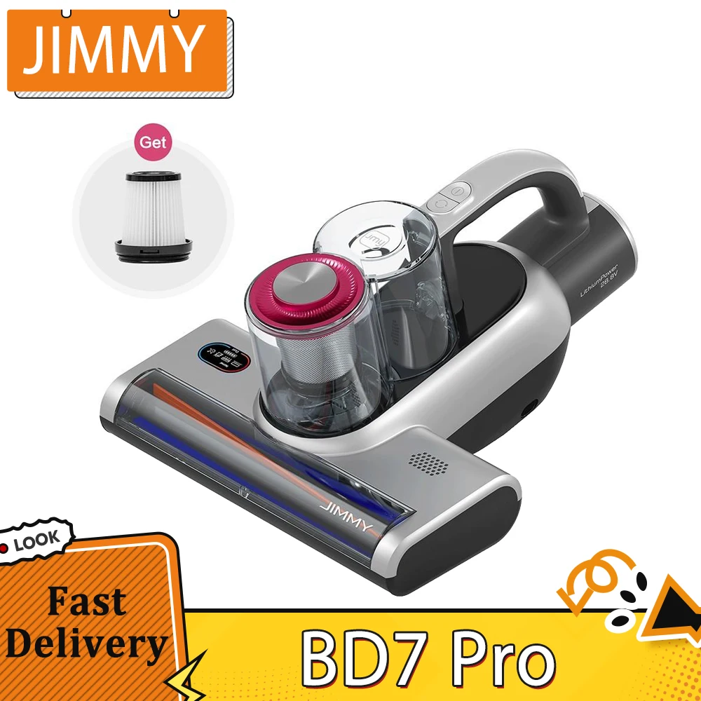 Aspiradora antiácaros inalámbrica de doble taza JIMMY BD7 Pro Enchufe  estadounidense