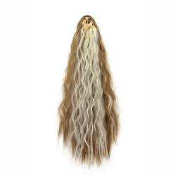 Luxurious Long Kinky Curly Ponytail Hair Extension in Black (27H613)