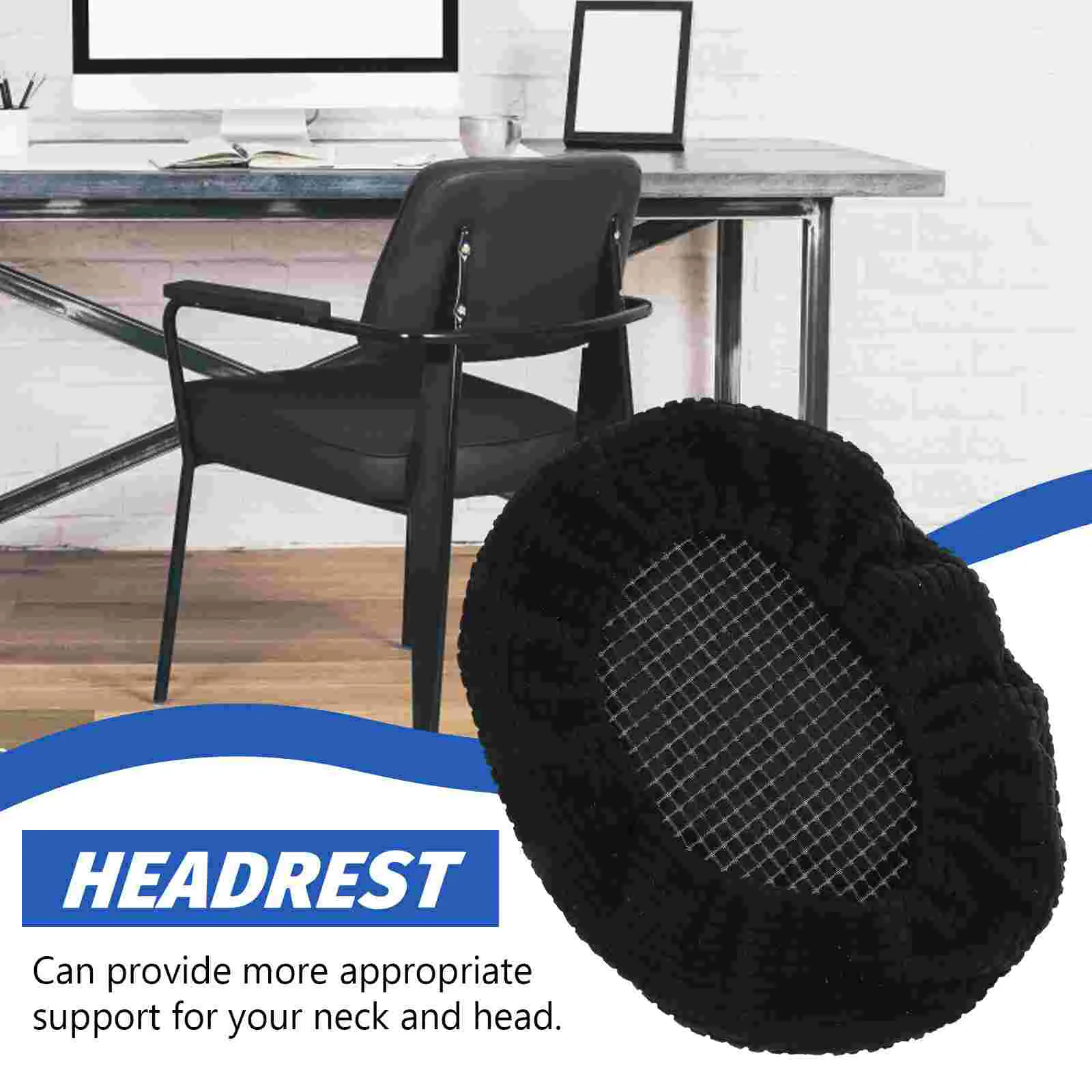Black Elastic Headrest Cover Office Chair Headrest Sleeve Computer Chair Head Cushion Protector Aisle Runners Festive Party