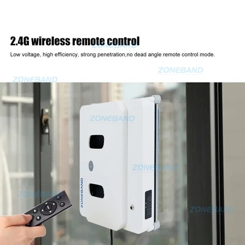 Smart Robot Window Vacuum Cleaner Glass Tile Wiper Washer Large Suction Remote Control Free Hands for Home Office Appliance 2