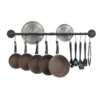 Kitchen Hook Hanging Rod Rack Punching Multi-functional Spatula Storage Wall-mounted Rack Kitchenware Bathroom Home  Big Storage 5