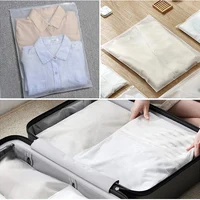 50Pcs Frosted Zipper Poly Bags Plastic Bags For Clothes Tshirt Packing Shipping Zip Bag For Sweater Skirt Organizer Storage Bag 2