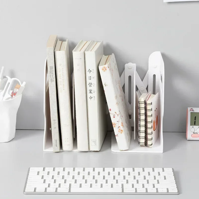 Retractable ABS Book Stand Bookends Students Use Bookshelf Desktop Rack Shelf Holder Office Magazine Organizer Simple book organizer,book holder,book stand