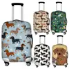 Washable Suitcase Cover Cute Dachshund Dog Travel Suitcase Protector Fits 18 to 32 Inch Luggage Zipper Closure 1