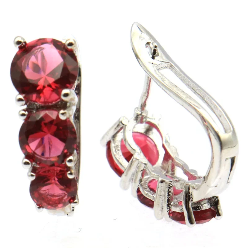 4g Customized 925 SOLID STERLING SILVER Earrings Fantastic London Blue Purple Rhodolite Violet Tanzanite Tsavorite Garnet CZ Wom
