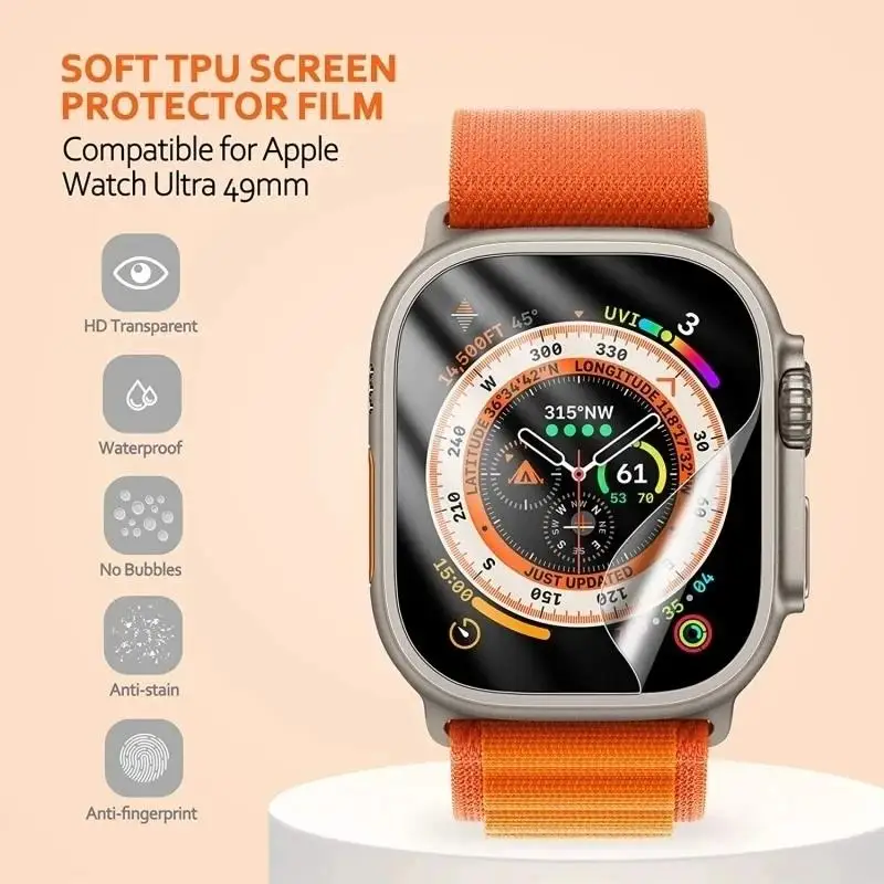 Screen protector for Apple Watch Series 9 8 7 6 SE 5 4 Ultra 2 49mm 44mm 40mm 45mm 41mm Film Cover
