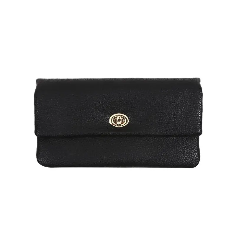 Fashion PU Leather Envelope Wallets Metal Buckle Korean Style Women Long Clutch Bag Zipper Coin Purse Change Bag Outdoor 13