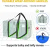 8 Pack Moving Bags, Heavy Duty, Moving Boxes Alternative, Packing Storage Supplies for Dorm Room Essentials with Zipper for Clot 5