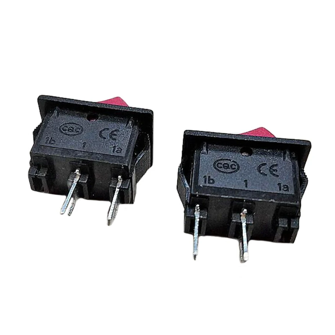 20pcs Mini Snap In Rocker Switch Led Onoff Switches 2 Pins Red Led