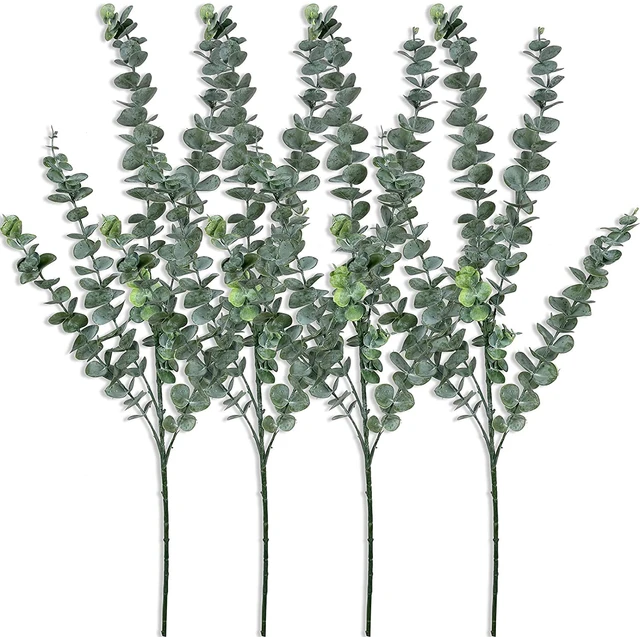 Green Eucalyptus Branch  Artificial Greenery Stems at